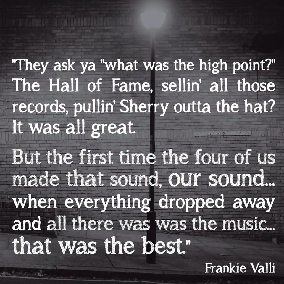 7 Frankie Valli Quotes About The Four Seasons