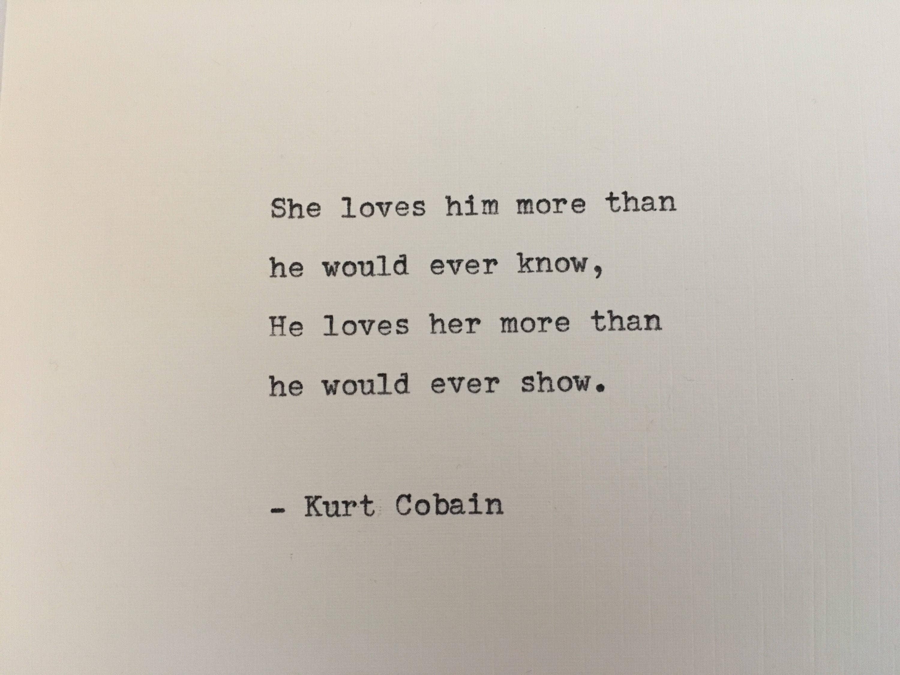 7 Kurt Cobain Quotes About Love